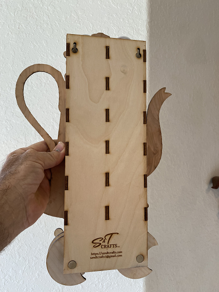 Back view of turn coffee dispenser